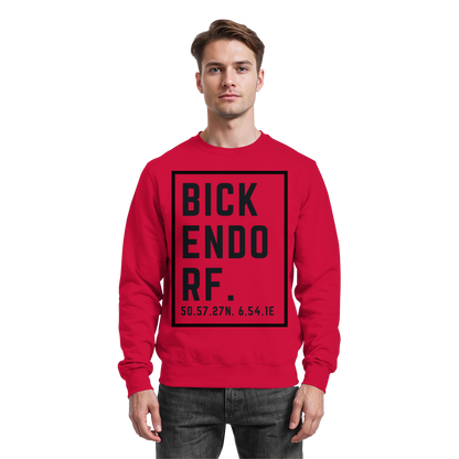 Bickendorf Koordinaten (großer Druck auf der Brust) - Basic Sweatshirt