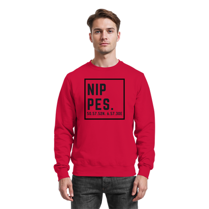 Nippes Koordinaten (großer Druck auf der Brust) - Basic Sweatshirt