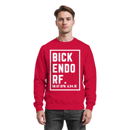 Bickendorf Koordinaten (großer Druck auf der Brust) - Basic Sweatshirt