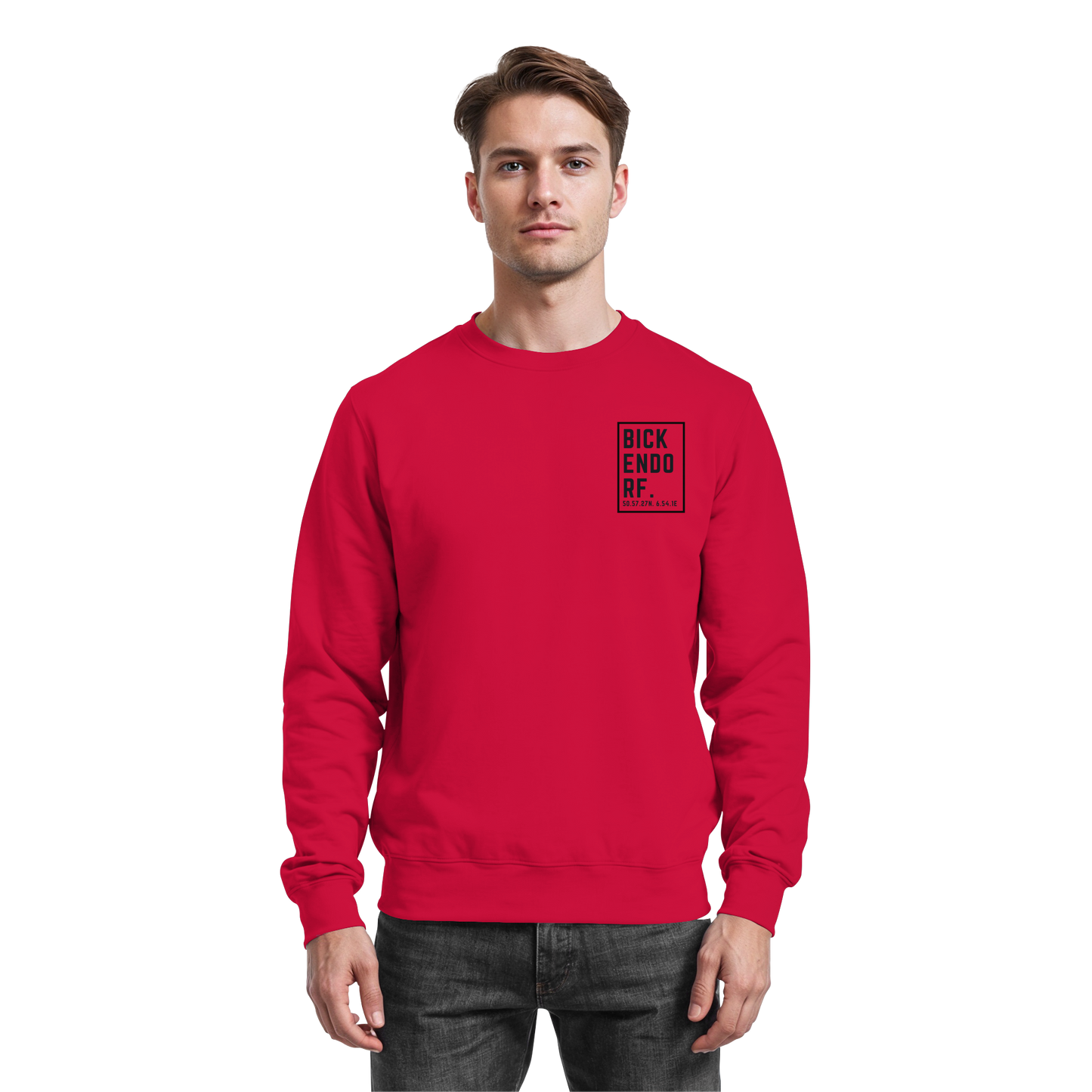 Bickendorf Koordinaten (kleiner Druck auf der Brust) - Basic Sweatshirt
