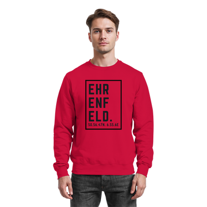 Ehrenfeld Koordinaten (großer Druck auf der Brust) - Basic Sweatshirt