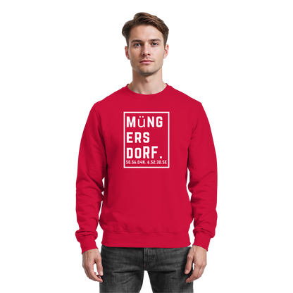 Müngersdorf Koordinaten (großer Druck auf der Brust) - Basic Sweatshirt