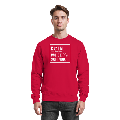 Wo de Sonn schingk - Köln Druck - Basic Sweatshirt