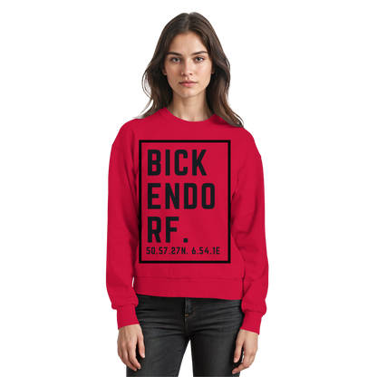 Bickendorf Koordinaten (großer Druck auf der Brust) - Basic Sweatshirt