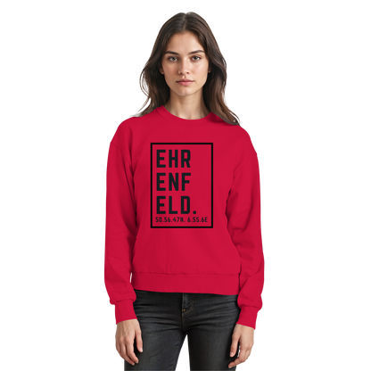 Ehrenfeld Koordinaten (großer Druck auf der Brust) - Basic Sweatshirt