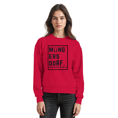 Müngersdorf Koordinaten (großer Druck auf der Brust) - Basic Sweatshirt