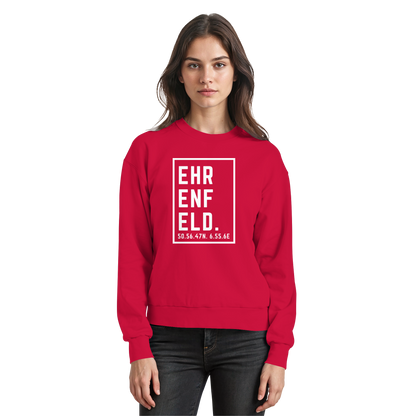 Ehrenfeld Koordinaten (großer Druck auf der Brust) - Basic Sweatshirt