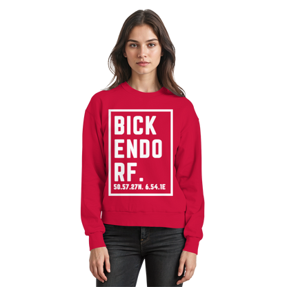 Bickendorf Koordinaten (großer Druck auf der Brust) - Basic Sweatshirt