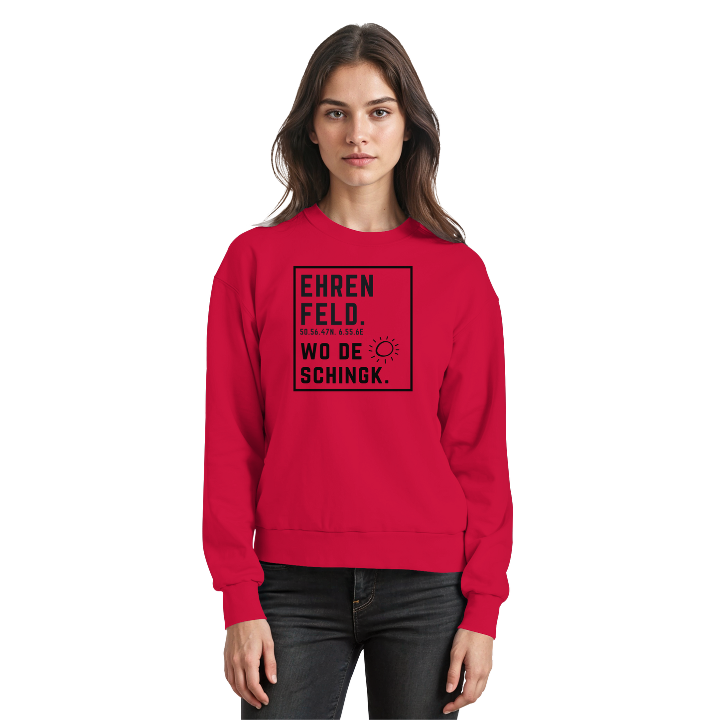 Wo de Sonn schingk - Ehrenfeld Druck  - Basic Sweatshirt