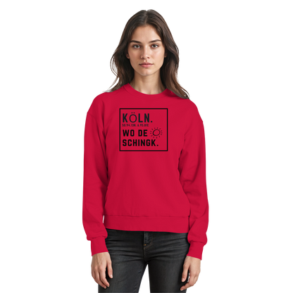 Wo de Sonn schingk - Köln Druck   - Basic Sweatshirt