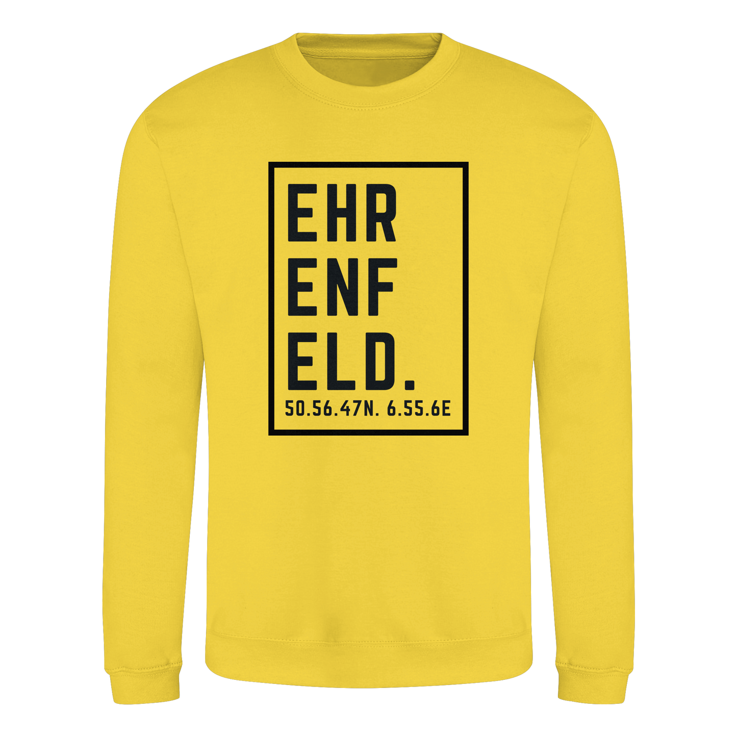 Ehrenfeld Koordinaten (großer Druck auf der Brust) - Basic Sweatshirt