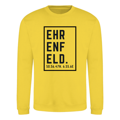 Ehrenfeld Koordinaten (großer Druck auf der Brust) - Basic Sweatshirt