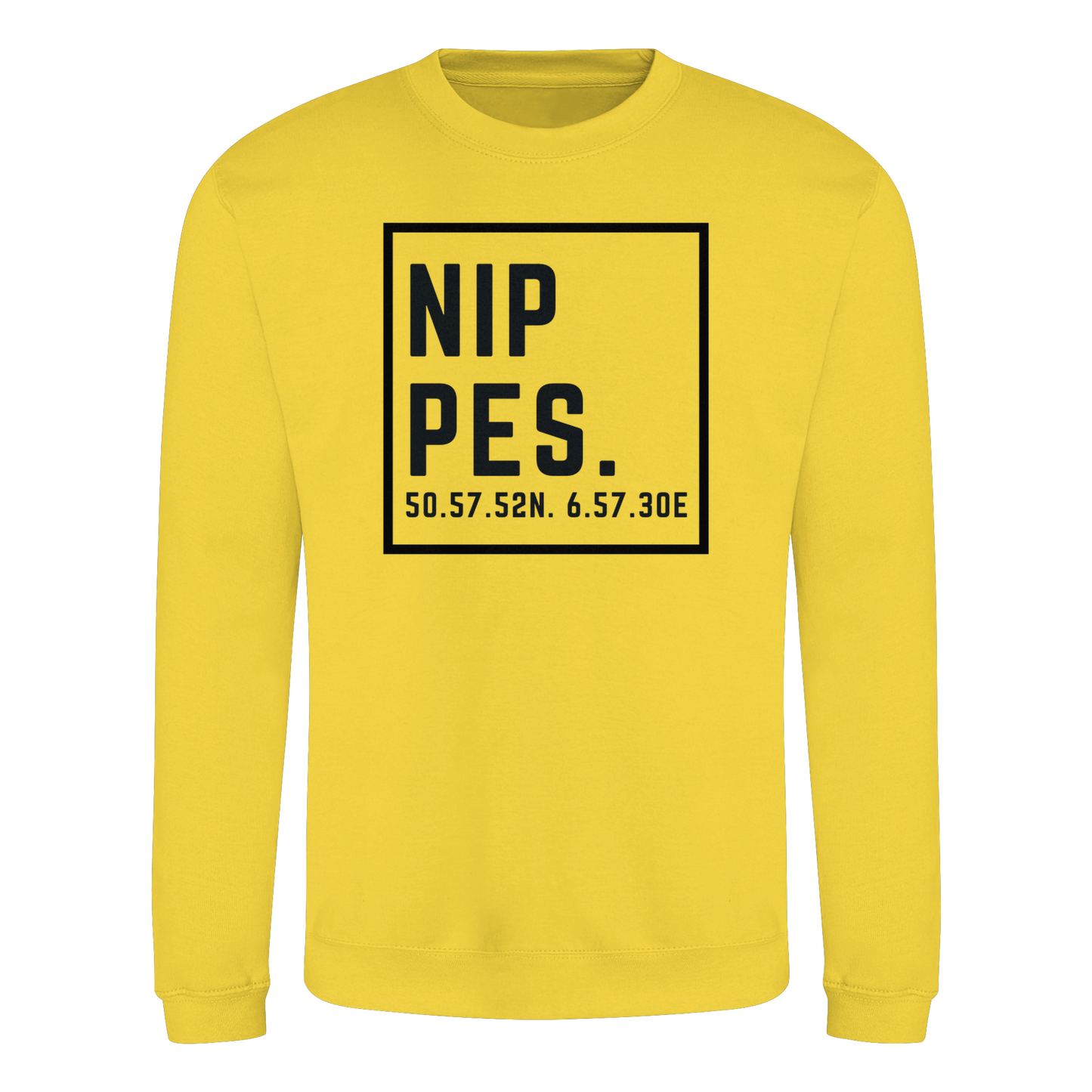 Nippes Koordinaten (großer Druck auf der Brust) - Basic Sweatshirt