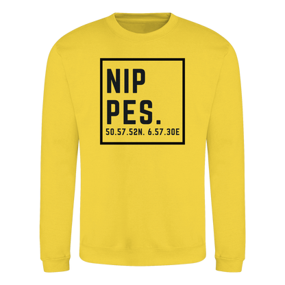 Nippes Koordinaten (großer Druck auf der Brust) - Basic Sweatshirt