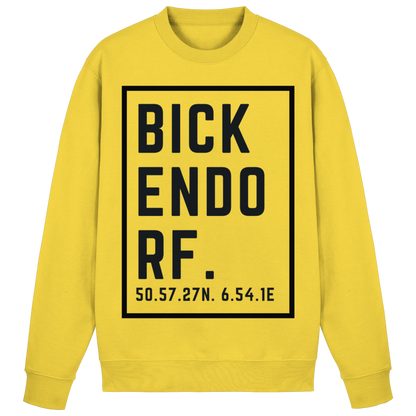 Bickendorf Koordinaten (großer Druck auf der Brust) - Basic Sweatshirt