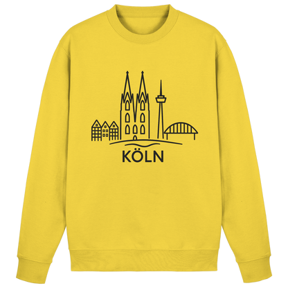 Köln Skyline (großer Druck auf der Brust) - Basic Sweatshirt