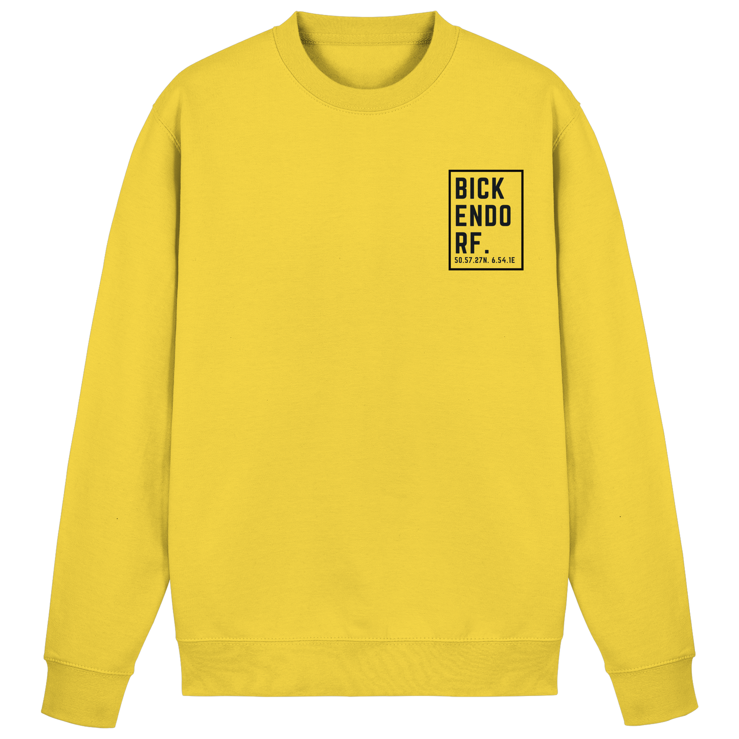 Bickendorf Koordinaten (kleiner Druck auf der Brust) - Basic Sweatshirt