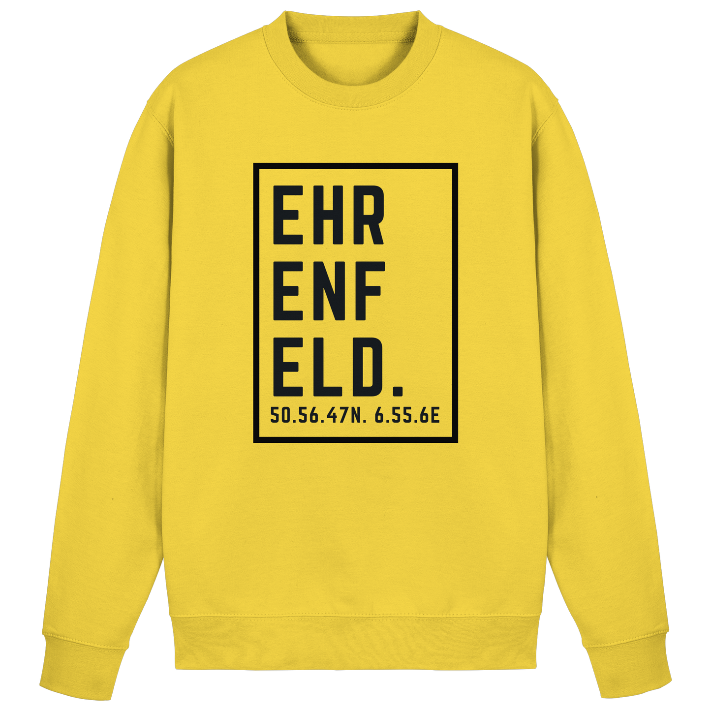 Ehrenfeld Koordinaten (großer Druck auf der Brust) - Basic Sweatshirt
