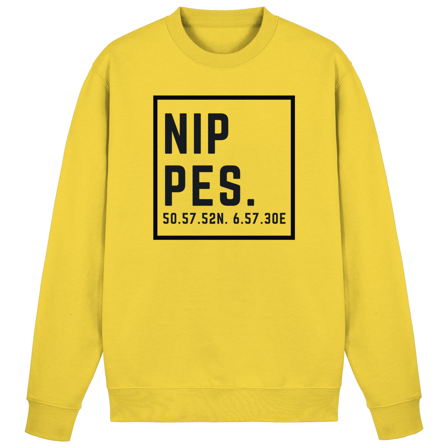 Nippes Koordinaten (großer Druck auf der Brust) - Basic Sweatshirt