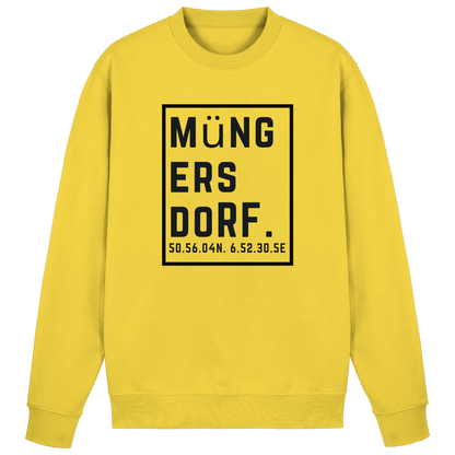 Müngersdorf Koordinaten (großer Druck auf der Brust) - Basic Sweatshirt