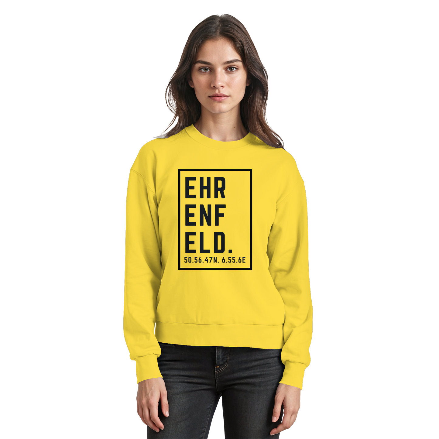 Ehrenfeld Koordinaten (großer Druck auf der Brust) - Basic Sweatshirt