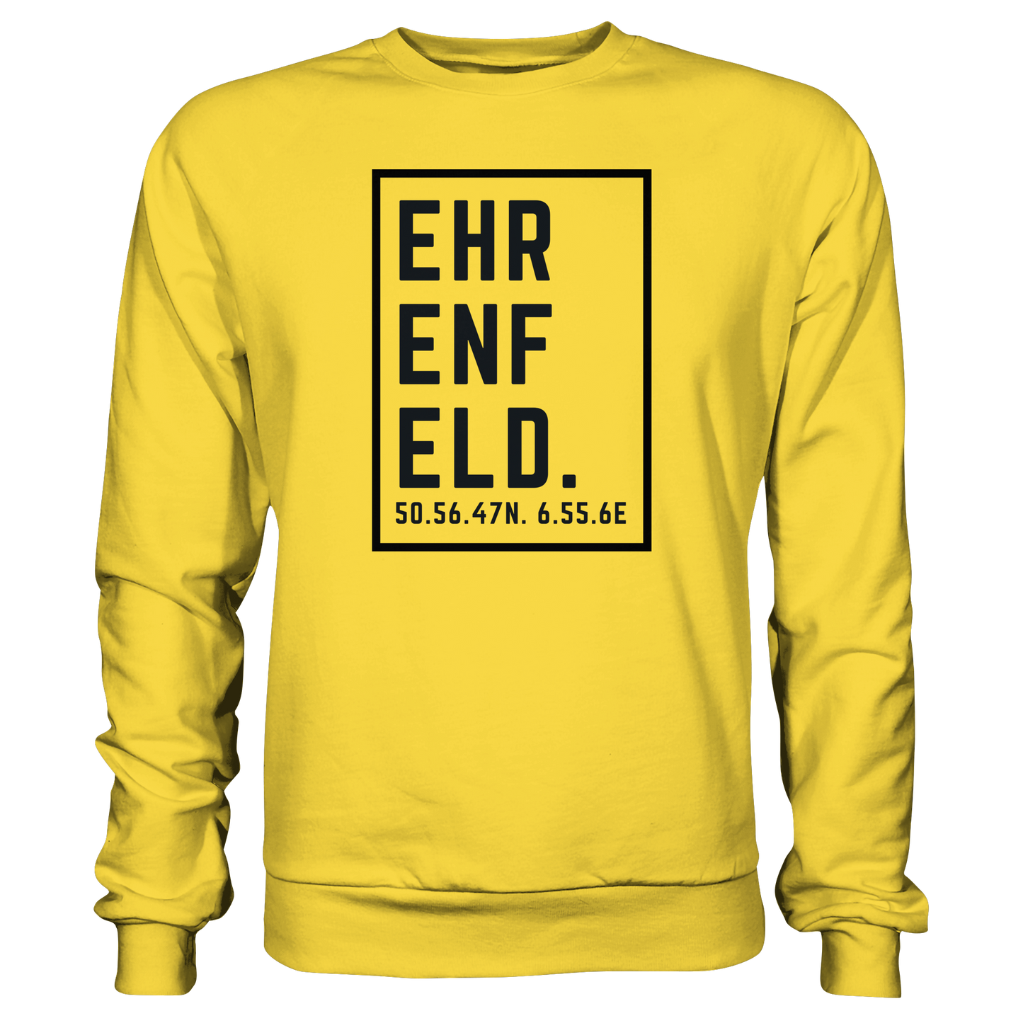 Ehrenfeld Koordinaten (großer Druck auf der Brust) - Basic Sweatshirt