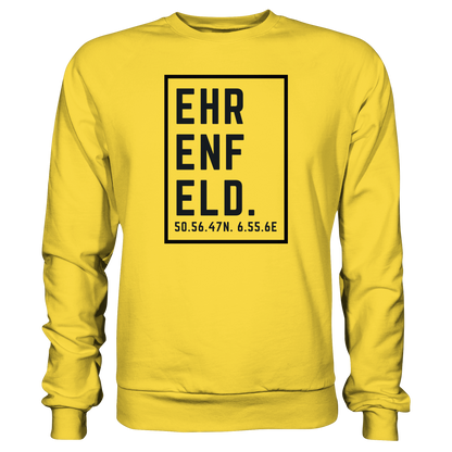 Ehrenfeld Koordinaten (großer Druck auf der Brust) - Basic Sweatshirt