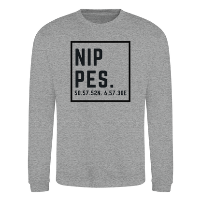 Nippes Koordinaten (großer Druck auf der Brust) - Basic Sweatshirt