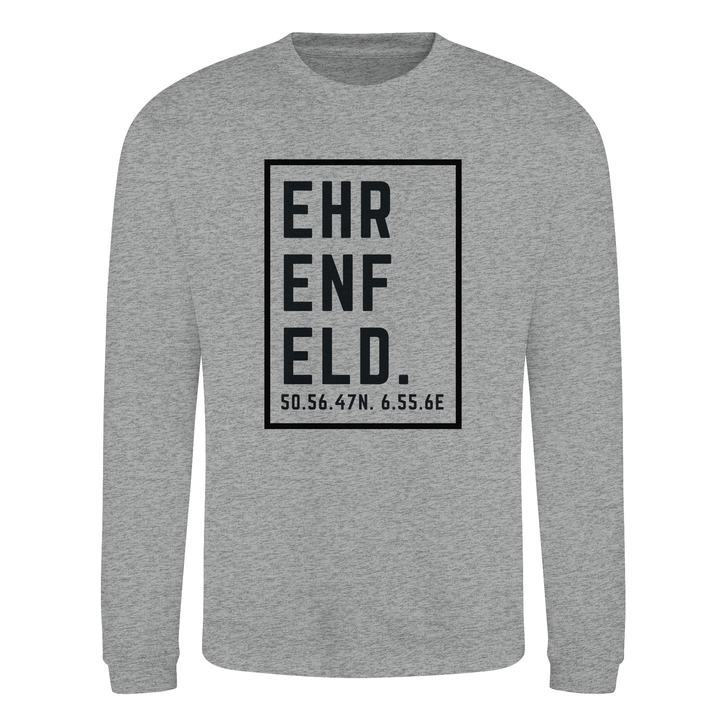 Ehrenfeld Koordinaten (großer Druck auf der Brust) - Basic Sweatshirt