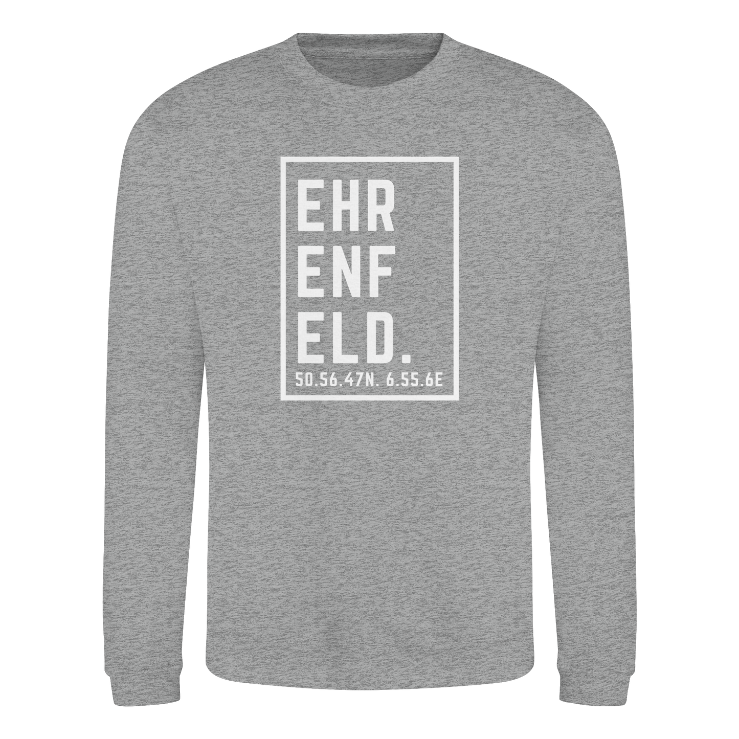 Ehrenfeld Koordinaten (großer Druck auf der Brust) - Basic Sweatshirt