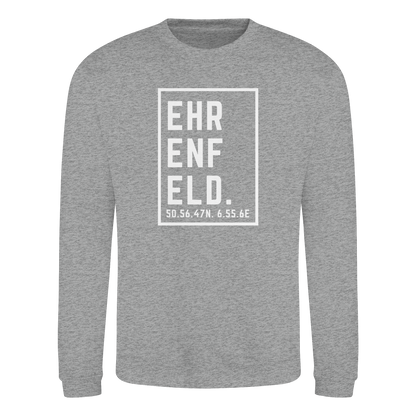Ehrenfeld Koordinaten (großer Druck auf der Brust) - Basic Sweatshirt