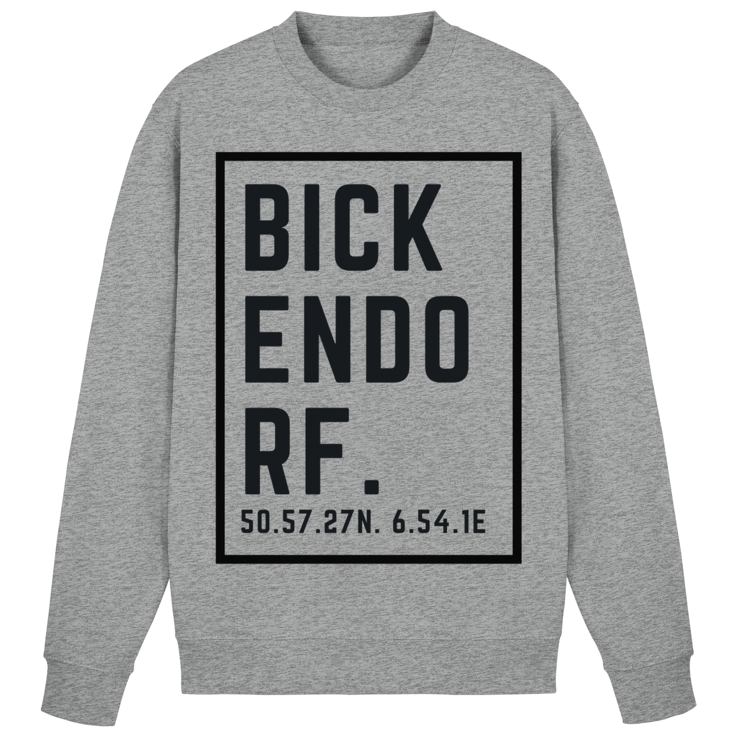 Bickendorf Koordinaten (großer Druck auf der Brust) - Basic Sweatshirt