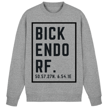 Bickendorf Koordinaten (großer Druck auf der Brust) - Basic Sweatshirt
