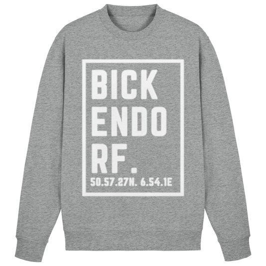 Bickendorf Koordinaten (großer Druck auf der Brust) - Basic Sweatshirt