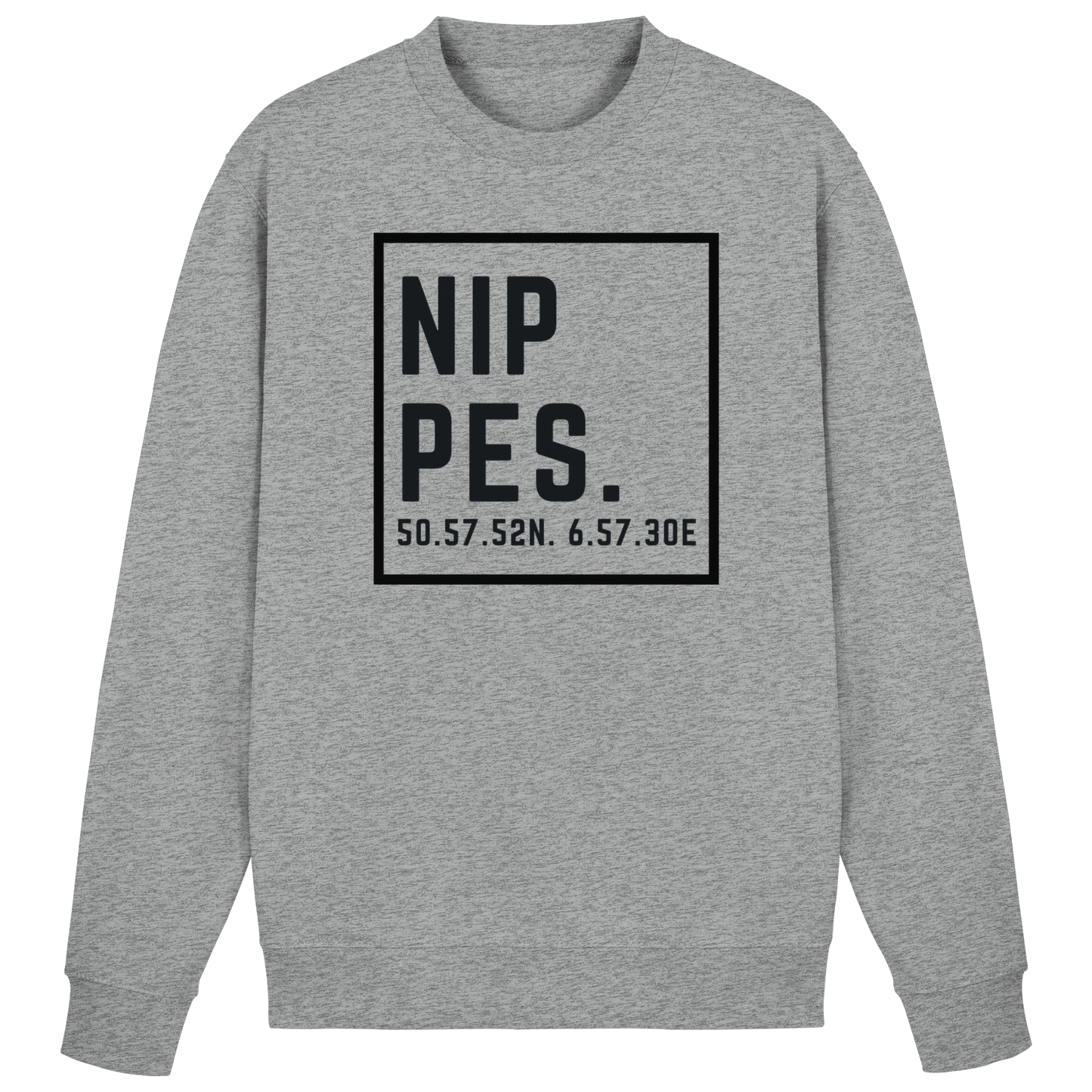 Nippes Koordinaten (großer Druck auf der Brust) - Basic Sweatshirt