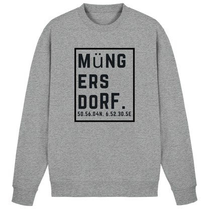 Müngersdorf Koordinaten (großer Druck auf der Brust) - Basic Sweatshirt