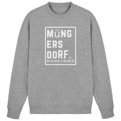Müngersdorf Koordinaten (großer Druck auf der Brust) - Basic Sweatshirt