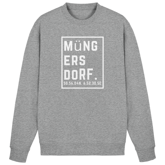 Müngersdorf Koordinaten (großer Druck auf der Brust) - Basic Sweatshirt