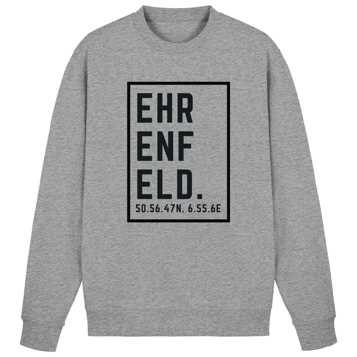 Ehrenfeld Koordinaten (großer Druck auf der Brust) - Basic Sweatshirt