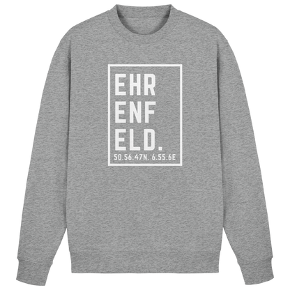 Ehrenfeld Koordinaten (großer Druck auf der Brust) - Basic Sweatshirt