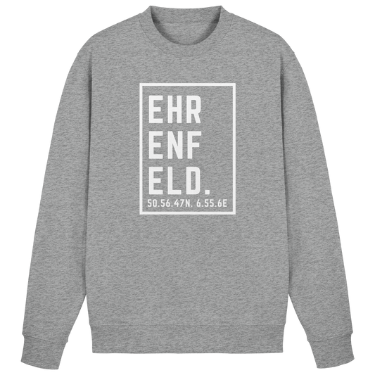 Ehrenfeld Koordinaten (großer Druck auf der Brust) - Basic Sweatshirt