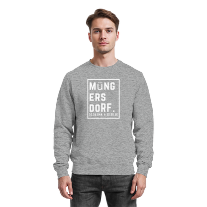 Müngersdorf Koordinaten (großer Druck auf der Brust) - Basic Sweatshirt