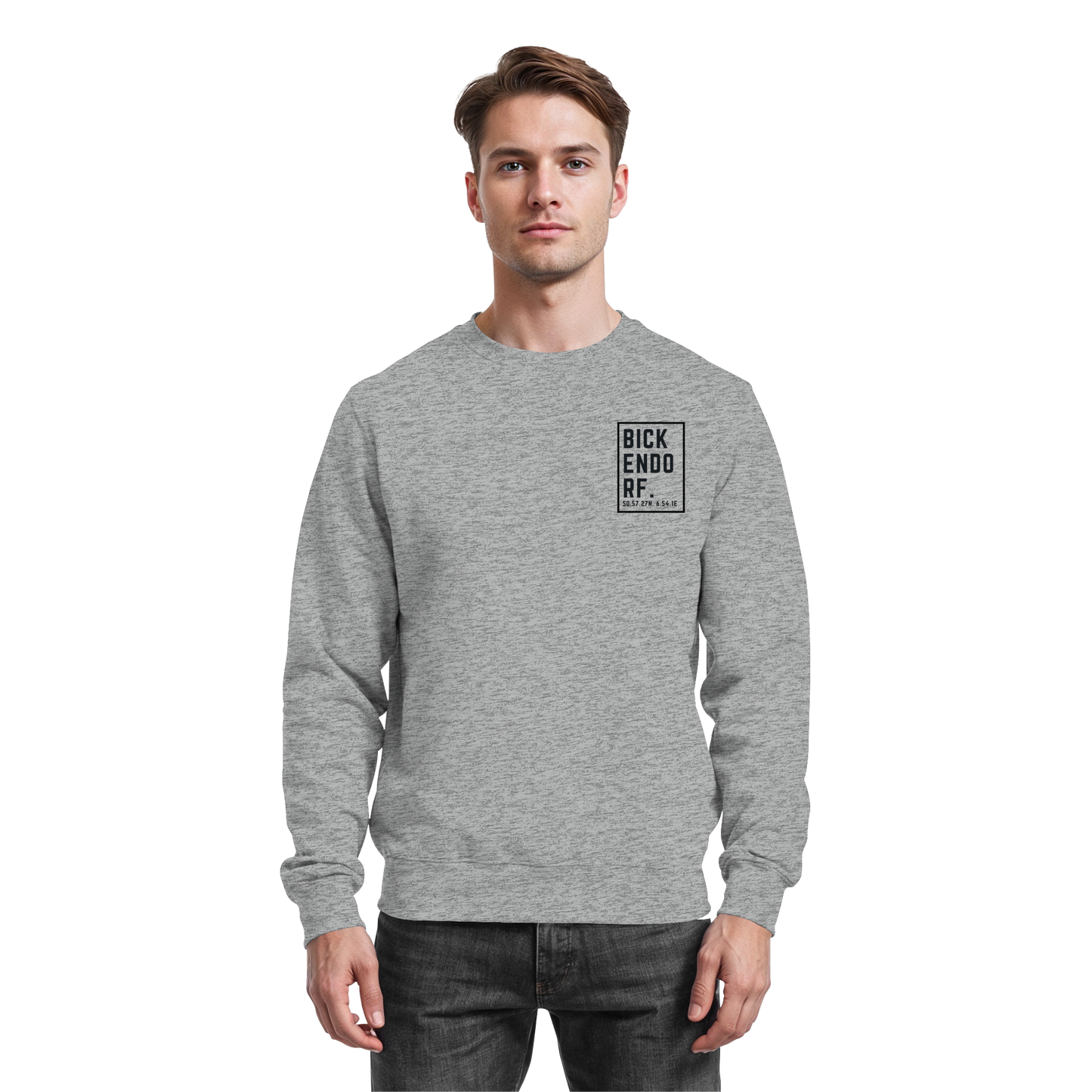 Bickendorf Koordinaten (kleiner Druck auf der Brust) - Basic Sweatshirt