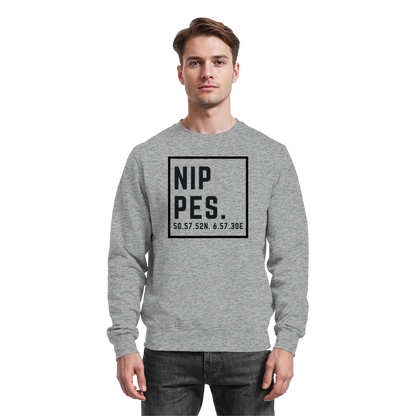 Nippes Koordinaten (großer Druck auf der Brust) - Basic Sweatshirt