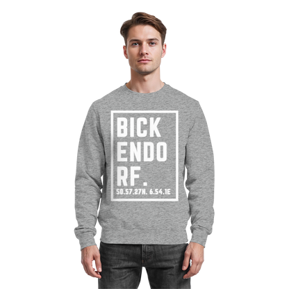 Bickendorf Koordinaten (großer Druck auf der Brust) - Basic Sweatshirt