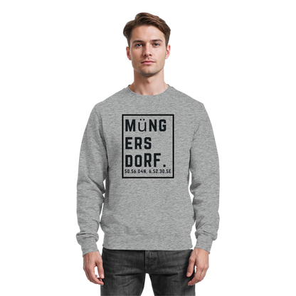 Müngersdorf Koordinaten (großer Druck auf der Brust) - Basic Sweatshirt