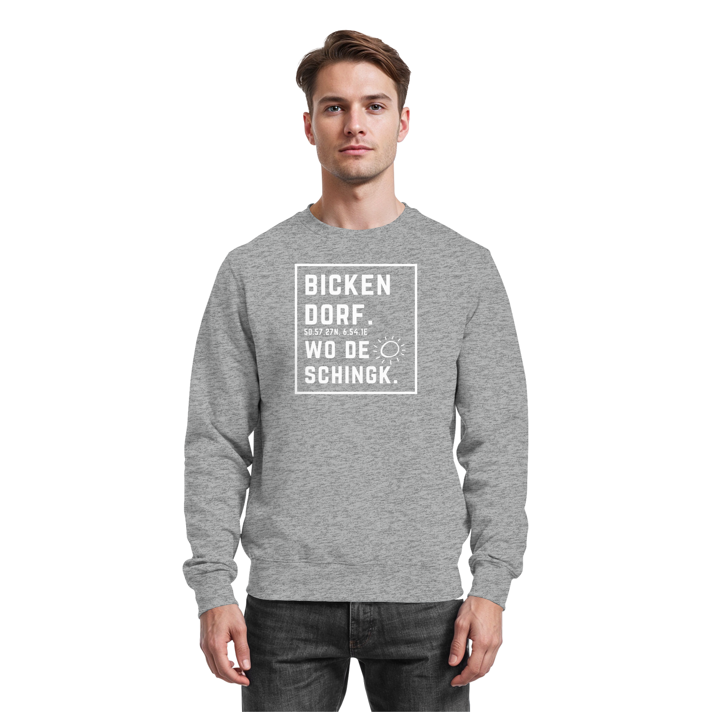 Wo de Sonn schingk - Bickendorf Druck - Basic Sweatshirt