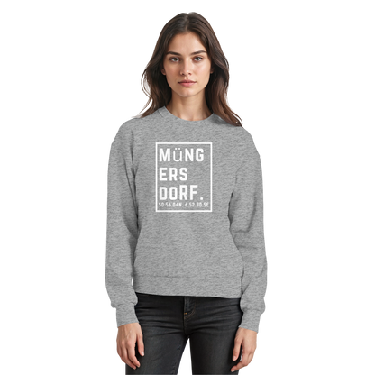 Müngersdorf Koordinaten (großer Druck auf der Brust) - Basic Sweatshirt