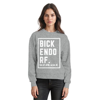 Bickendorf Koordinaten (großer Druck auf der Brust) - Basic Sweatshirt