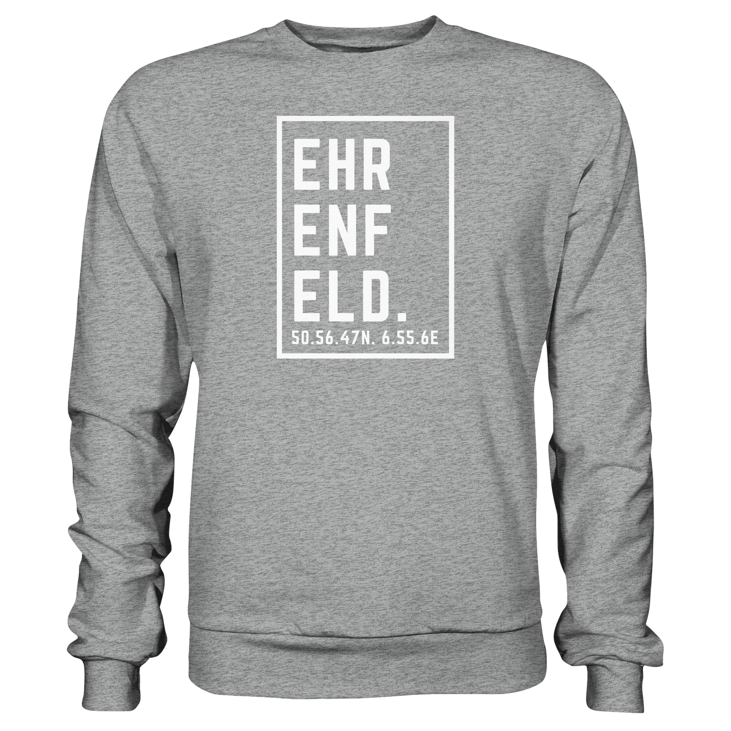 Ehrenfeld Koordinaten (großer Druck auf der Brust) - Basic Sweatshirt